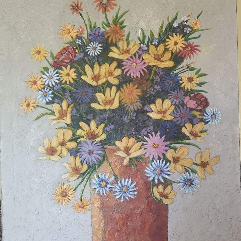 لوحة زهور