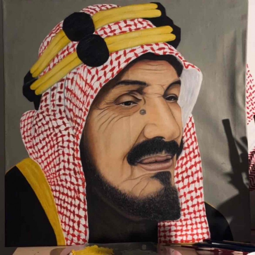 King Abdulaziz Al Saud Portrait