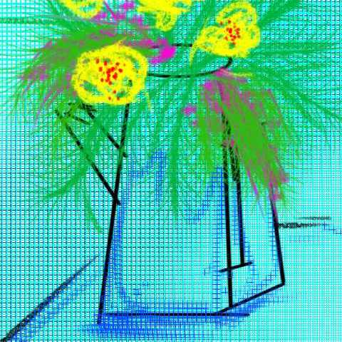 (زهور الأبريق (فن رقمي