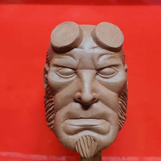 Hellboy Sculpture