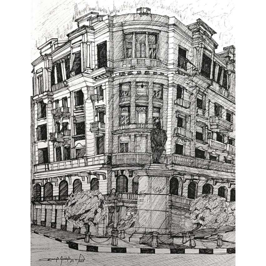 Talaat Harb Building In Downtown  Cairo