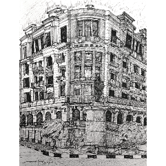 Talaat Harb Building In Downtown  Cairo