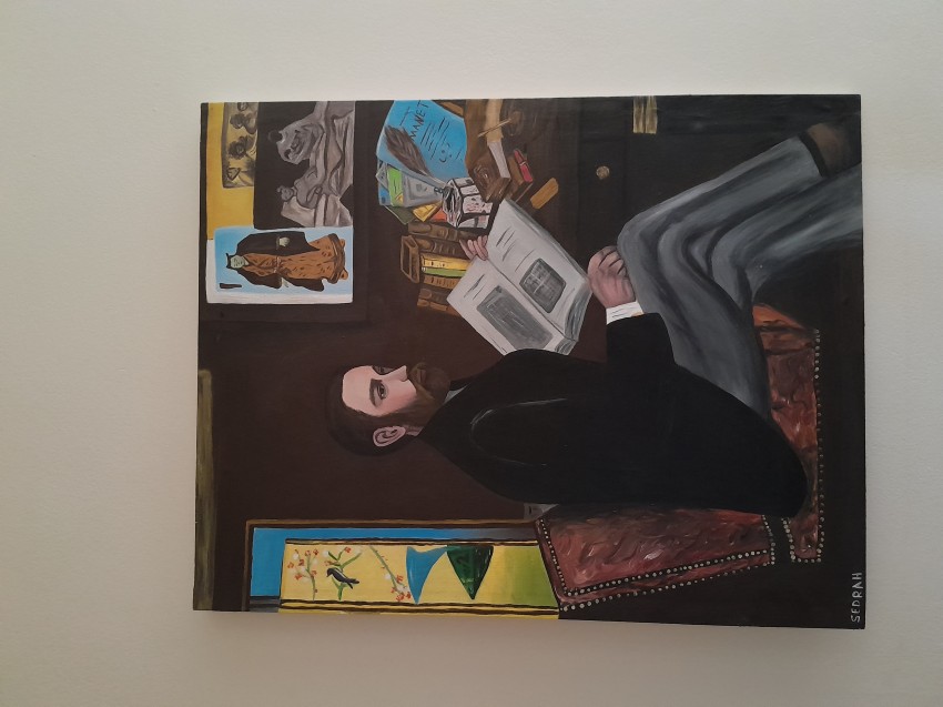 ادوارد مانيه لوحة ل إيميل زولا