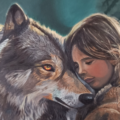 البنت والذئب